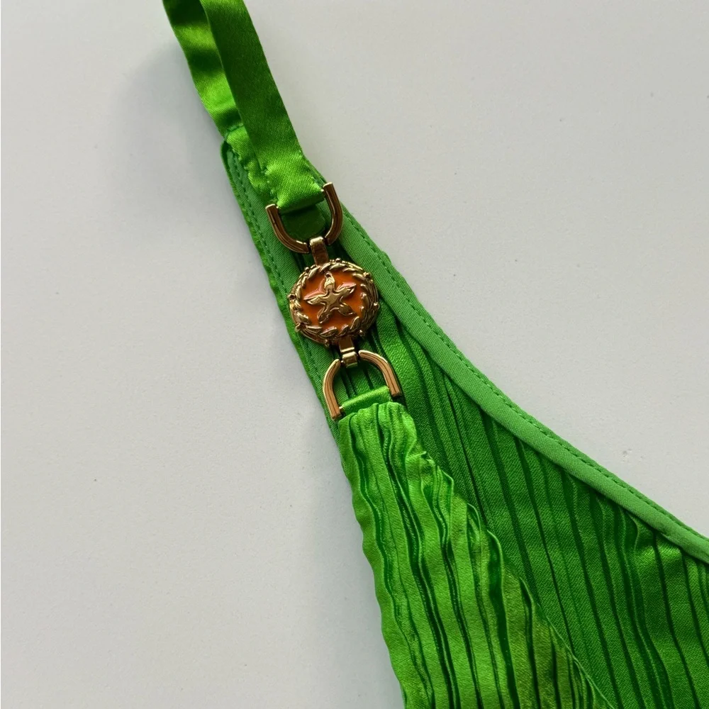 Versace Green Mini Dress - Picture 6 of 6